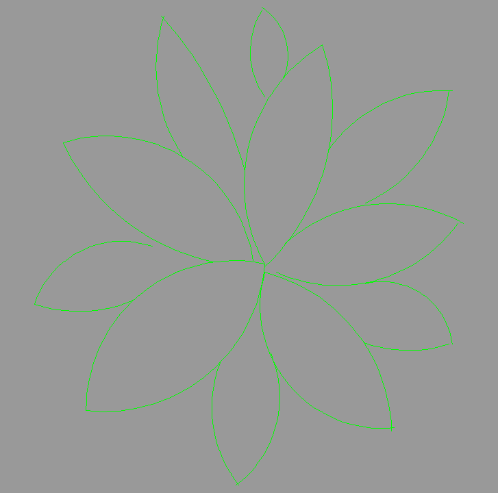Bloque Autocad Vista de Árbol Color 29 en Planta